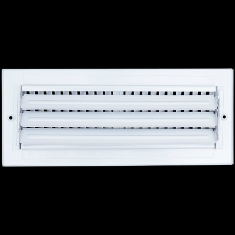 12 X 4 Duct Opening | 2 WAY Steel Air Supply Diffuser for Sidewall and Ceiling