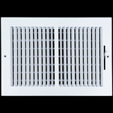 12 X 8 Duct Opening | 2 WAY Steel Air Supply Diffuser for Sidewall and Ceiling