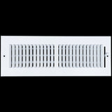 14 X 4 Duct Opening | 2 WAY Steel Air Supply Diffuser for Sidewall and Ceiling