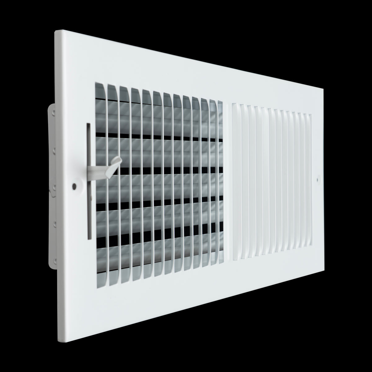 Fits 14x6 Duct Opening 2 WAY Steel Air Supply Diffuser by Handua | Register Vent Cover Grille for Sidewall and Ceiling | White | Outer Dimensions: 15.75" X 7.75"