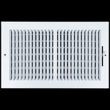 14 X 8 Duct Opening | 2 WAY Steel Air Supply Diffuser for Sidewall and Ceiling