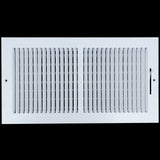 16 X 8 Duct Opening | 2 WAY Steel Air Supply Diffuser for Sidewall and Ceiling