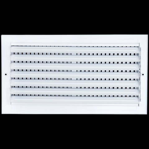 16 X 8 Duct Opening | 2 WAY Steel Air Supply Diffuser for Sidewall and Ceiling