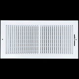 18 X 8 Duct Opening | 2 WAY Steel Air Supply Diffuser for Sidewall and Ceiling