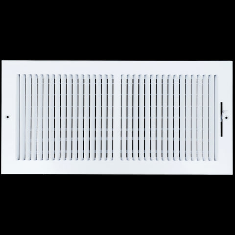 airgrilles 18 x 8 duct opening   2 way steel air supply diffuser for sidewall and ceiling hnd-asg-wh-2way-18x8 764613097702 - 1