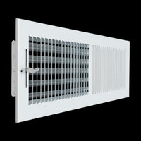 Fits 20x6 Duct Opening 2 WAY Steel Air Supply Diffuser by Handua | Register Vent Cover Grille for Sidewall and Ceiling | White | Outer Dimensions: 21.75" X 7.75"