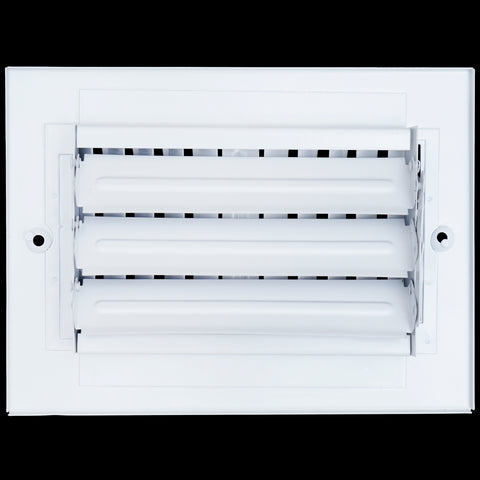 6 X 4 Duct Opening | 2 WAY Steel Air Supply Diffuser for Sidewall and Ceiling