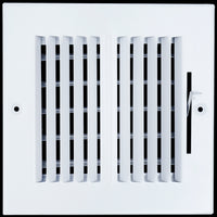 6 X 6 Duct Opening | 2 WAY Steel Air Supply Diffuser for Sidewall and Ceiling