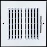 6 X 6 Duct Opening | 2 WAY Steel Air Supply Diffuser for Sidewall and Ceiling