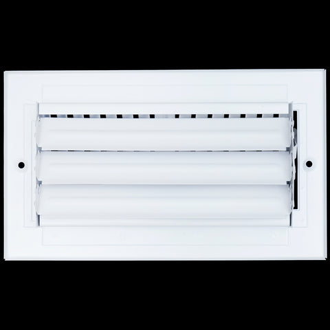 8 X 4 Duct Opening | 2 WAY Steel Air Supply Diffuser for Sidewall and Ceiling