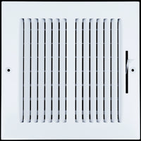 airgrilles 8 x 8 duct opening 2 way steel air supply diffuser for sidewall and ceiling hnd-asg-wh-2way-8x8 764613097535 1