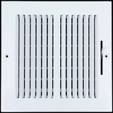 8 X 8 Duct Opening | 2 WAY Steel Air Supply Diffuser for Sidewall and Ceiling