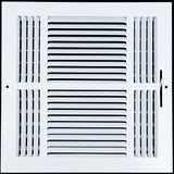 12 X 12 Duct Opening | 3 WAY Steel Air Supply Diffuser for Sidewall and Ceiling