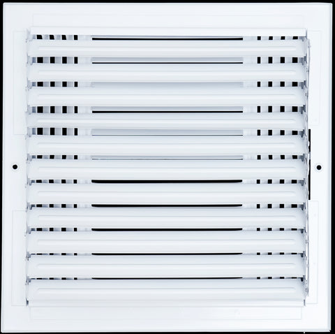 12 X 12 Duct Opening | 3 WAY Steel Air Supply Diffuser for Sidewall and Ceiling