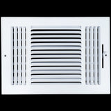 12 X 8 Duct Opening | 3 WAY Steel Air Supply Diffuser for Sidewall and Ceiling