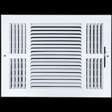 14 X 10 Duct Opening | 3 WAY Steel Air Supply Diffuser for Sidewall and Ceiling