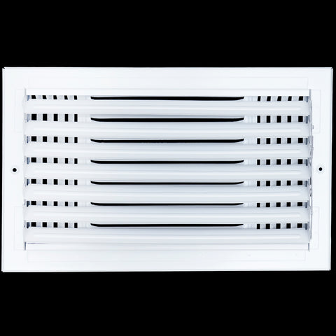 14 X 8 Duct Opening | 3 WAY Steel Air Supply Diffuser for Sidewall and Ceiling