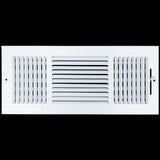 16 X 6 Duct Opening | 3 WAY Steel Air Supply Diffuser for Sidewall and Ceiling