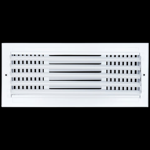 16 X 6 Duct Opening | 3 WAY Steel Air Supply Diffuser for Sidewall and Ceiling