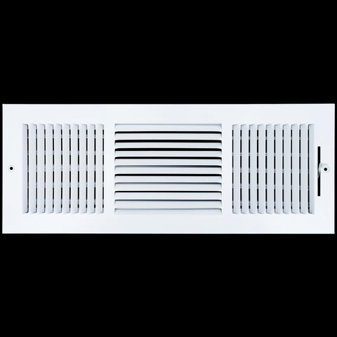 18 X 6 Duct Opening | 3 WAY Steel Air Supply Diffuser for Sidewall and Ceiling
