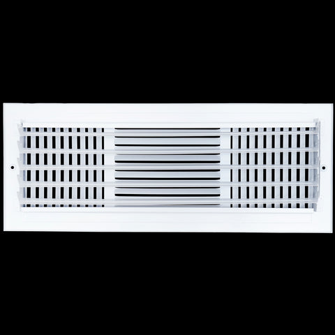 18 X 6 Duct Opening | 3 WAY Steel Air Supply Diffuser for Sidewall and Ceiling