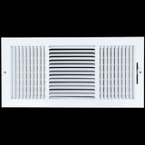 18 X 8 Duct Opening | 3 WAY Steel Air Supply Diffuser for Sidewall and Ceiling