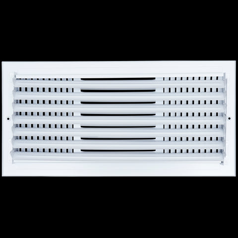 18 X 8 Duct Opening | 3 WAY Steel Air Supply Diffuser for Sidewall and Ceiling