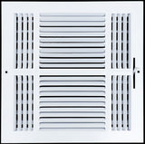 12 X 12 Duct Opening | 4 WAY Steel Air Supply Diffuser for Sidewall and Ceiling