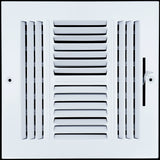 8 X 8 Duct Opening | 4 WAY Steel Air Supply Diffuser for Sidewall and Ceiling