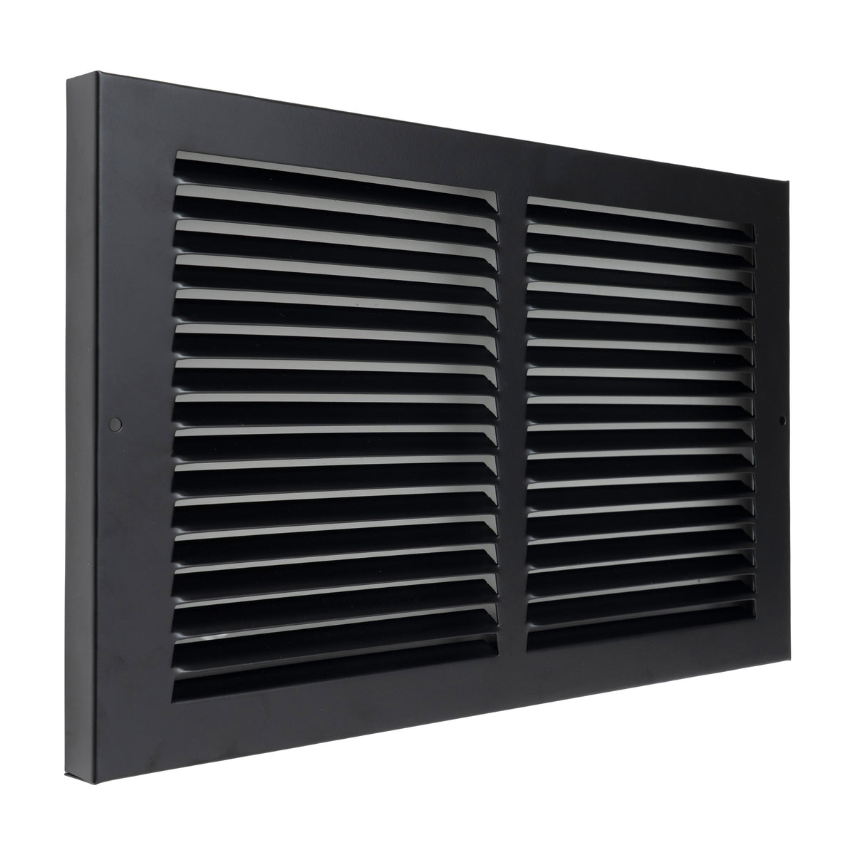 Fits 14x8 Duct Opening | Steel Baseboard Return Air Grille by Handua | Vent Cover Grill | 7/8" Margin Turnback [Depth] to Fit Baseboard | Black | Outer Dimensions: 15.75"W X 9.75 "H