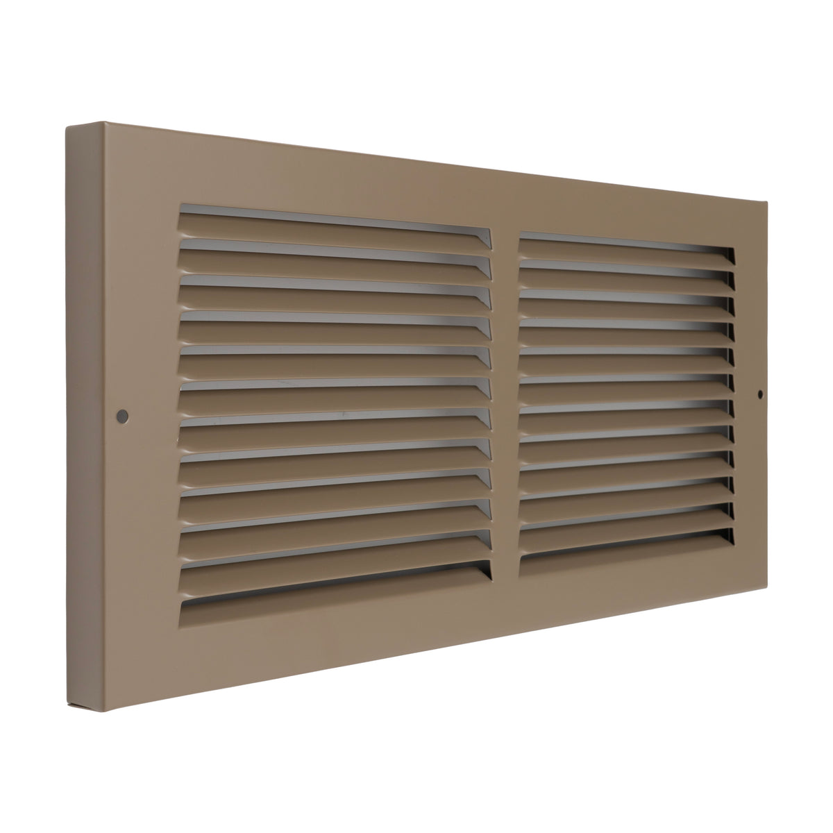 Fits 14x6 Duct Opening | Steel Baseboard Return Air Grille by Handua | Vent Cover Grill | 7/8" Margin Turnback [Depth] to Fit Baseboard | Brown | Outer Dimensions: 15.75"W X 7.75 "H