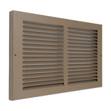 14"x8" Steel Baseboard Return Air Grille | Brown | Outer Dimension: 15-3/4"W X 9-3/4"H