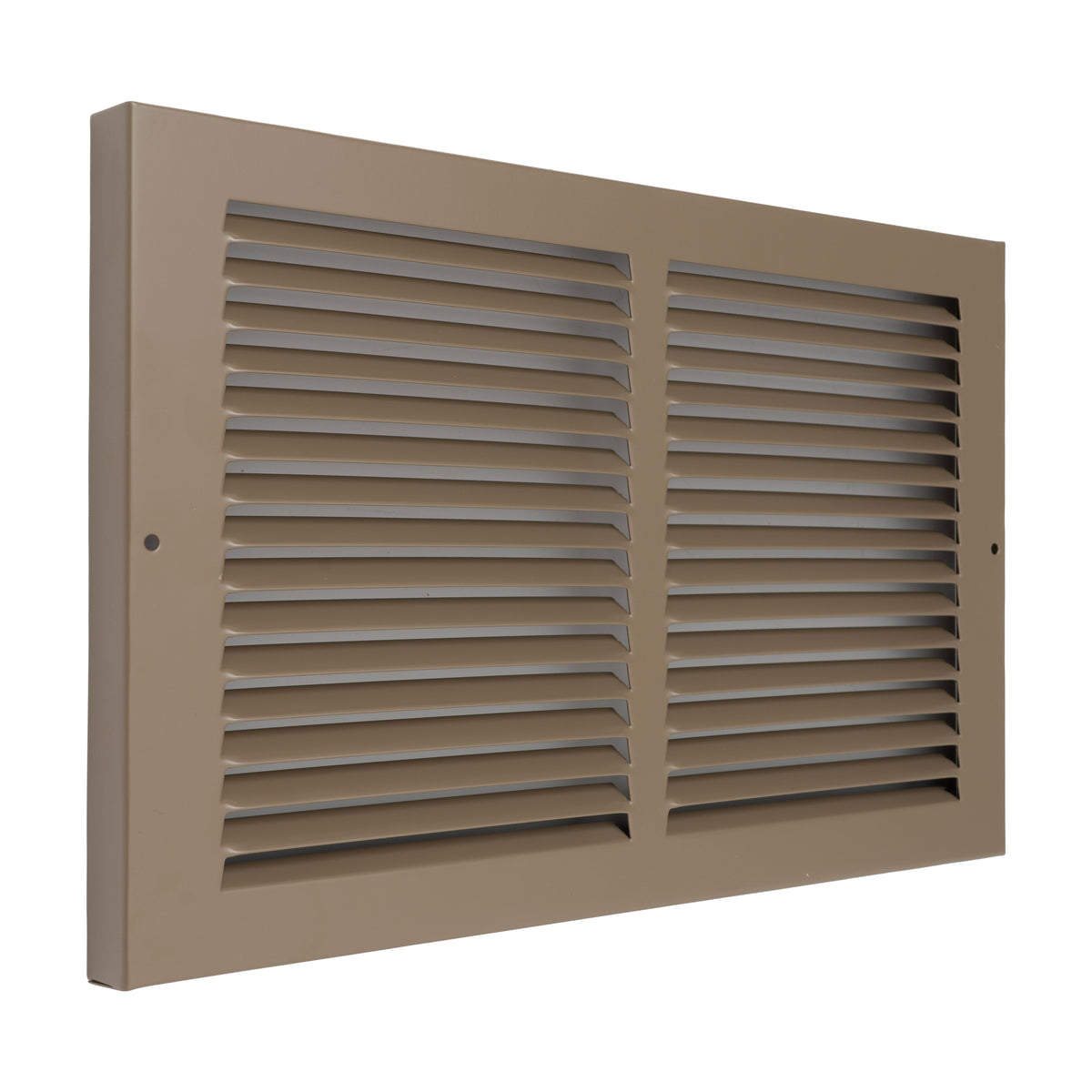 Fits 14x8 Duct Opening | Steel Baseboard Return Air Grille by Handua | Vent Cover Grill | 7/8" Margin Turnback [Depth] to Fit Baseboard | Brown | Outer Dimensions: 15.75"W X 9.75 "H