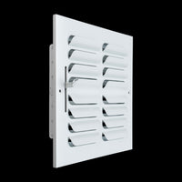 Fits 8x8 Duct Opening 2 Way Fixed Curved Blade Air Supply Diffuser by Handua | Register Vent Cover Grille for Sidewall and Ceiling | White | Outer Dimensions: 9.75" X 9.75"