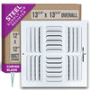 Handua Fixed Curved Blade Air Supply Diffuser | Vent Cover Grille for Sidewall and Ceiling