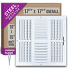 Handua Fixed Curved Blade Air Supply Diffuser | Vent Cover Grille for Sidewall and Ceiling