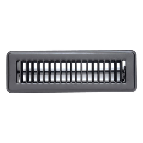 Handua HVAC Black Floor Register with Louvered Design | Heavy Duty Walkable Design with Damper| Multipack