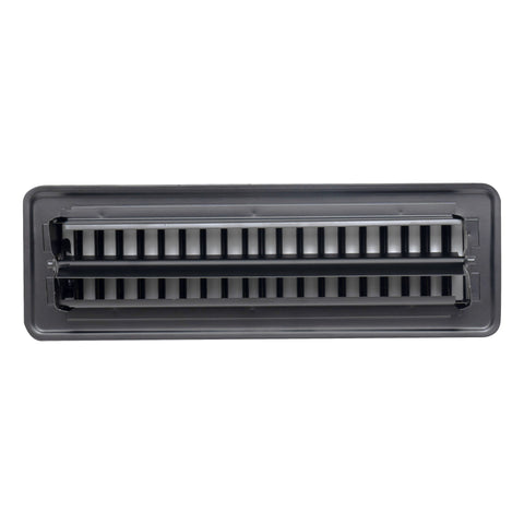 Handua HVAC Black Floor Register with Louvered Design | Heavy Duty Walkable Design with Damper| Multipack