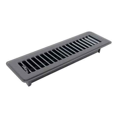 Handua HVAC Black Floor Register with Louvered Design | Heavy Duty Walkable Design with Damper| Multipack