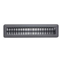 Fits 2x14 and 14x2 Duct Opening | Floor Register with Louvered Design by Handua | Heavy Duty Walkable Design with Damper | Floor Vent Grille | Easy to Adjust Air Supply Lever | Black