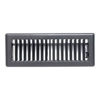 Fits 3x10 and 10x3 Duct Opening | Floor Register with Louvered Design by Handua | Heavy Duty Walkable Design with Damper | Floor Vent Grille | Easy to Adjust Air Supply Lever | Black