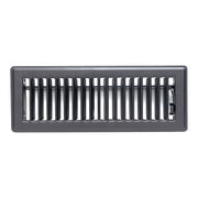 3 x 10-inch Black Steel floor supply register, front view