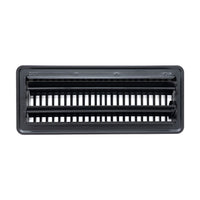 Fits 4x12 and 12x4 Duct Opening | Floor Register with Louvered Design by Handua | Heavy Duty Walkable Design with Damper | Floor Vent Grille | Easy to Adjust Air Supply Lever | Black