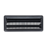 4"x12" Heavy Duty Steel Floor Register, Louvered Air Vent with Adjustable Damper | Black | Out. Dim.: 5-3/4"W X 13-3/4"H