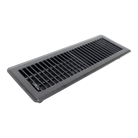Fits 4x14 and 14x4 Duct Opening | Floor Register with Louvered Design by Handua | Heavy Duty Walkable Design with Damper | Floor Vent Grille | Easy to Adjust Air Supply Lever | Black