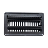 Fits 4x8 and 8x4 Duct Opening | Floor Register with Louvered Design by Handua | Heavy Duty Walkable Design with Damper | Floor Vent Grille | Easy to Adjust Air Supply Lever | Black