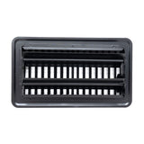 4"x8" Heavy Duty Steel Floor Register, Louvered Air Vent with Adjustable Damper | Black | Out. Dim.: 5-3/4"W X 9-3/4"H