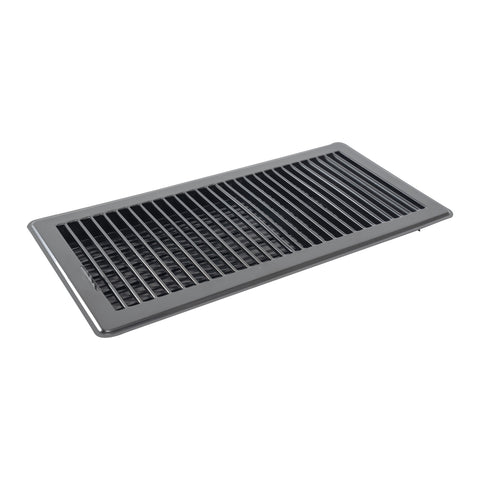 Fits 6x14 and 14x6 Duct Opening | Floor Register with Louvered Design by Handua | Heavy Duty Walkable Design with Damper | Floor Vent Grille | Easy to Adjust Air Supply Lever | Black