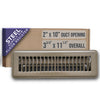Handua HVAC Brown Floor Register with Louvered Design | Heavy Duty Walkable Design with Damper| Multipack