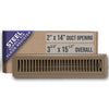 Handua HVAC Brown Floor Register with Louvered Design | Heavy Duty Walkable Design with Damper| Multipack